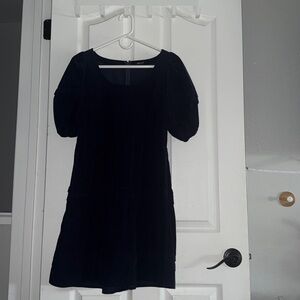 Madewell Navy Puff Sleeve Dress Size XS